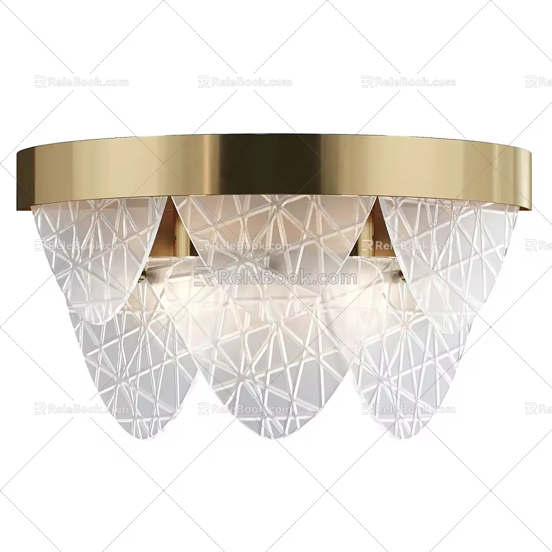 Simple Light Luxury Ceiling Lamp 3d model