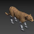 Mechanical Cheetah Legs Designed As Advanced Combat Weapon System 3d model