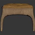Modern Sofa Bench With Orange Diamond Tufted Padded Seat And Wooden Legs