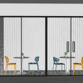 glass partition gradient glass partition gradient office partition glass partition random gradient glass 3d model