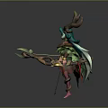 Elf Archer Elf Tree Demon Tree Monster Tree Man Tree Elf Monster Alien 3d model