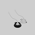 Modern Black And White LED Recessed Downlights For Home Lighting Fixtures