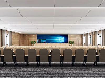 Modern Conference Hall Multi-function Hall 3d model Modern Conference Hall Multi-function Hall 3d model