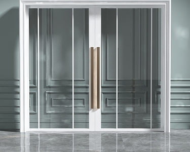 Modern sliding door 3d model