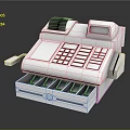Practical Cash Register With Keyboard Drawer And Display For Daily Use