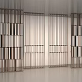 Modern Wooden Screens In Minimalist Interior Space