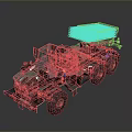 Green Military Tank With Missile Launcher Multiple Wheels And Armored Design