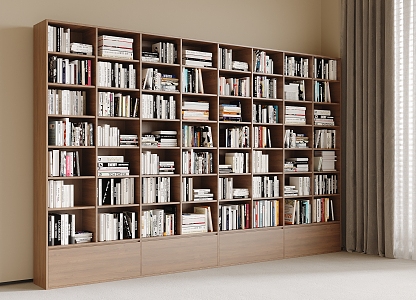 Bookshelf Bookcase Books 3d model