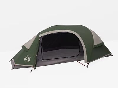 Green And Gray Outdoor Lounge Chair With Comfortable Design For Camping Use 3d model