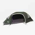 Green And Gray Outdoor Lounge Chair With Comfortable Design For Camping Use