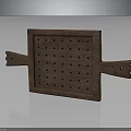 Wooden Square Kitchen Tool With Holes And Handles On Both Sides For Daily Use
