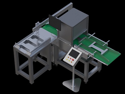 Automatic visual inspection system assembly line equipment conveyor belt model