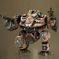 Modern robot mecha 3d model