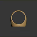 Elegant Gold Round Daily Necessity Ring With Intricate Ornamental Patterns Design
