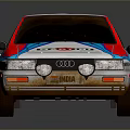 Rally Race Car With Marlboro Logo Number 76 Red White Blue Livery