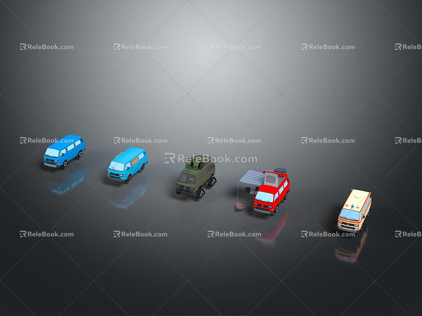 Bus School Bus Van Box Bus Bus Tourist Bus Coach 3d model