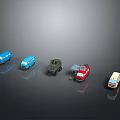 Bus School Bus Van Box Bus Tourist Bus Coach 3d model