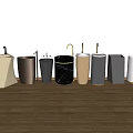 Stylish Modern Washbasins With Diverse Designs And Metallic Faucets In Bathroom Space