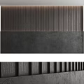 Light And Dark Wooden Panel Background Wall With Natural Texture Design 3d model