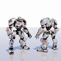 Robot ornaments 3d model