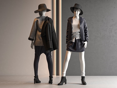 Modern Clothing Store Model 3d model