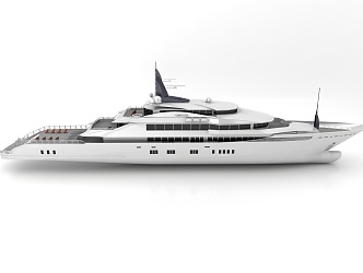 Modern Cruise Boat 3d model