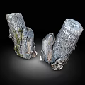 Natural Wood Tree Stumps With Bark Texture And Moss Accents For Rustic Decor