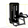 Seated Leg Press Fitness Equipment With Black Frame And Ergonomic Design