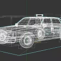 Yellow Taxi Classic Sedan With Roof Sign And Door Signage Exterior Design