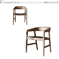 Simple Dining Chair 3d model