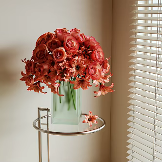 Modern flower arrangement 3d model