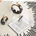 Modern notebook ornaments 3d model