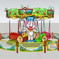 Jungle Themed Commercial Flying Chair Amusement Equipment with Animal Decorations and Safety Features