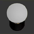 White Nautical Cap With Yellow Red Stripes And Anchor Badge Design