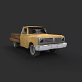 Vintage Yellow Pickup Truck With Classic Retro Exterior And Rustic Design