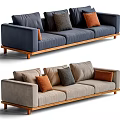Middle-style multiplayer sofa 3d model