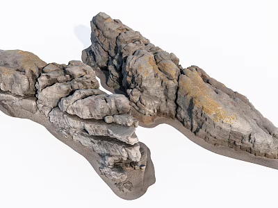 Stone Wood Decorative Pieces With Natural Texture For Home Interior Design 3d model