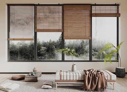 New Chinese-style roller blinds 3d model