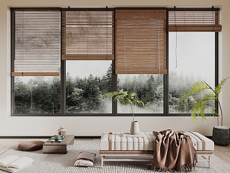 New Chinese-style roller blinds 3d model