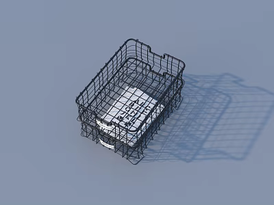 Playground Equipment Metal Wire Basket With Storage Function For Kids Play Area 3d model