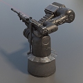 Turret Light Machine Gun Turret Science Fiction Turret Machine Gun Turret Low Face Number Low Model Simple Model Game Sub-era Film and Television Level Super Realistic High Precision 3d model