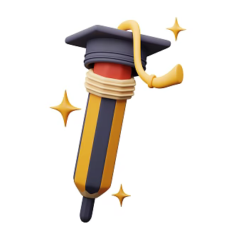 Modern Pencil Cartoon Pencil 3d model