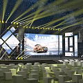 Stage conference car 3d model