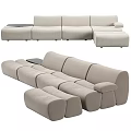 Stylish Modern Modular Sectional Sofa With Versatile Design And Side Table
