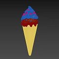Snack Shop Offering Green And White Ice Cream Cone Topped With Chocolate Chips Tasty Treats