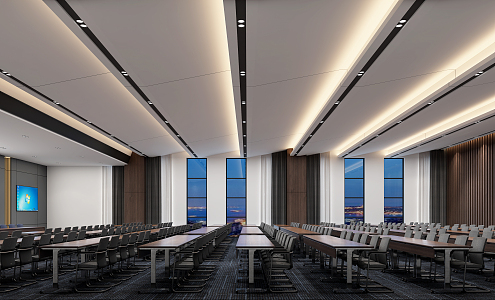 Modern Conference Hall Report Hall 3d model