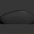 Modern Electronic Wireless Mouse With Gray Body Red Purple Accent Lines And Ergonomic Design