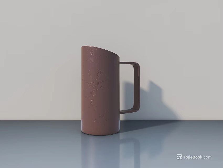 Modern Hinged Door With Simple Style For Home Interior Application 3d model