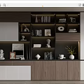 Modern Bookcase Bookshelf 3d model