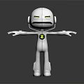 Modern Robot Assistant Small Robot Butler 3d model